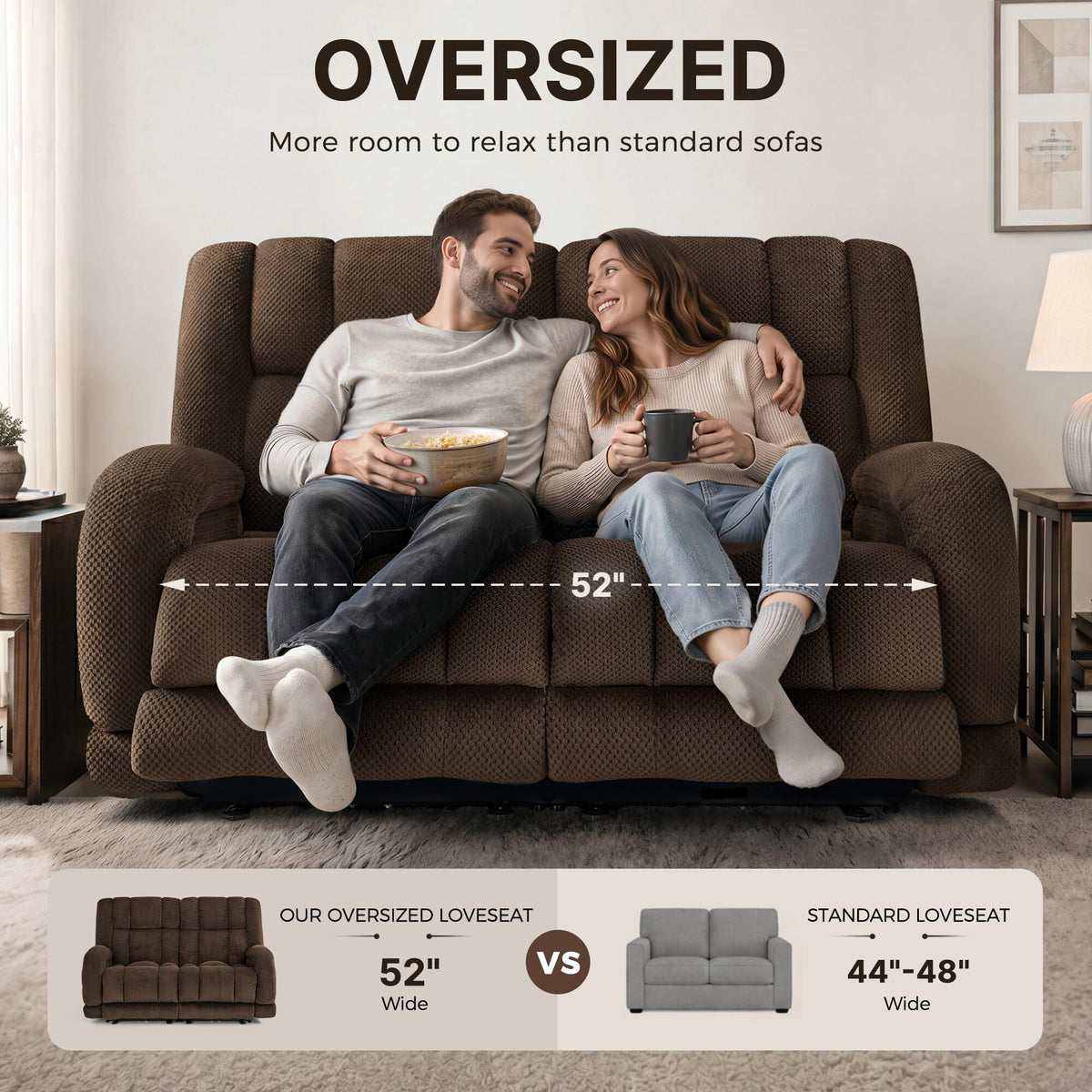 Oversized Power Reclining Loveseat