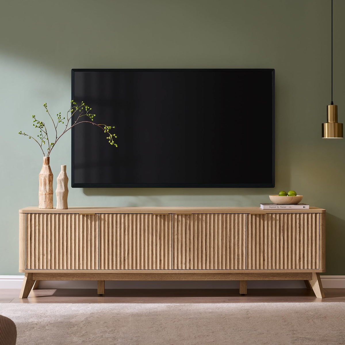 Fluted TV Stand