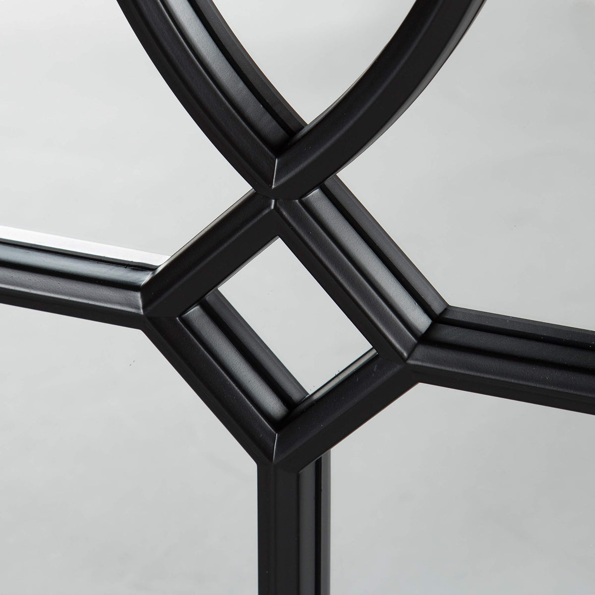 Black Windowpane Wall Mirror