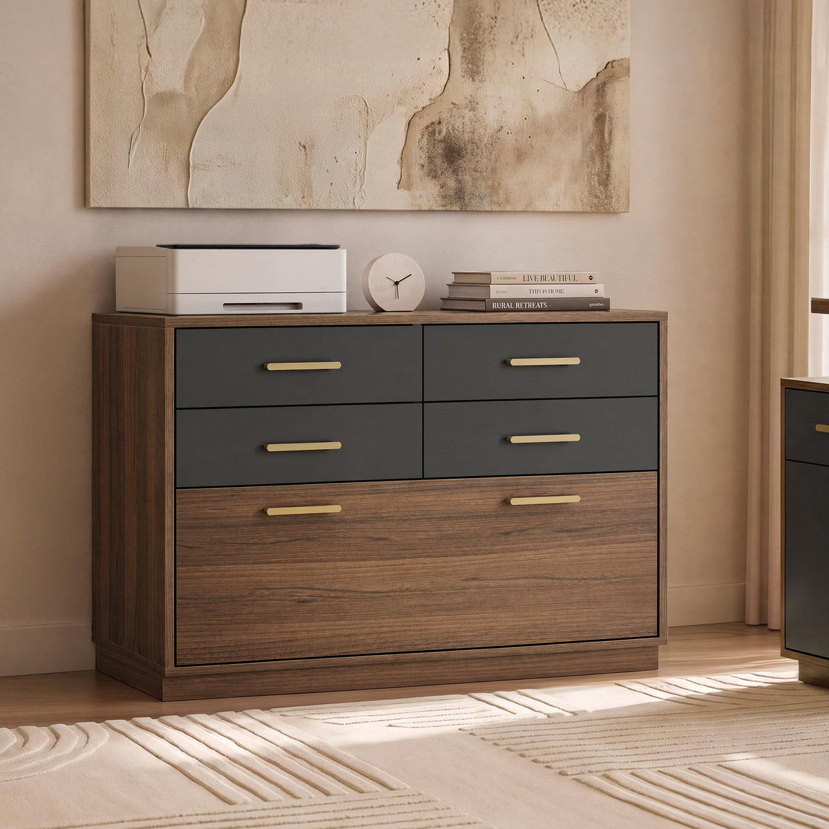 5-Drawer Lateral File Cabinet