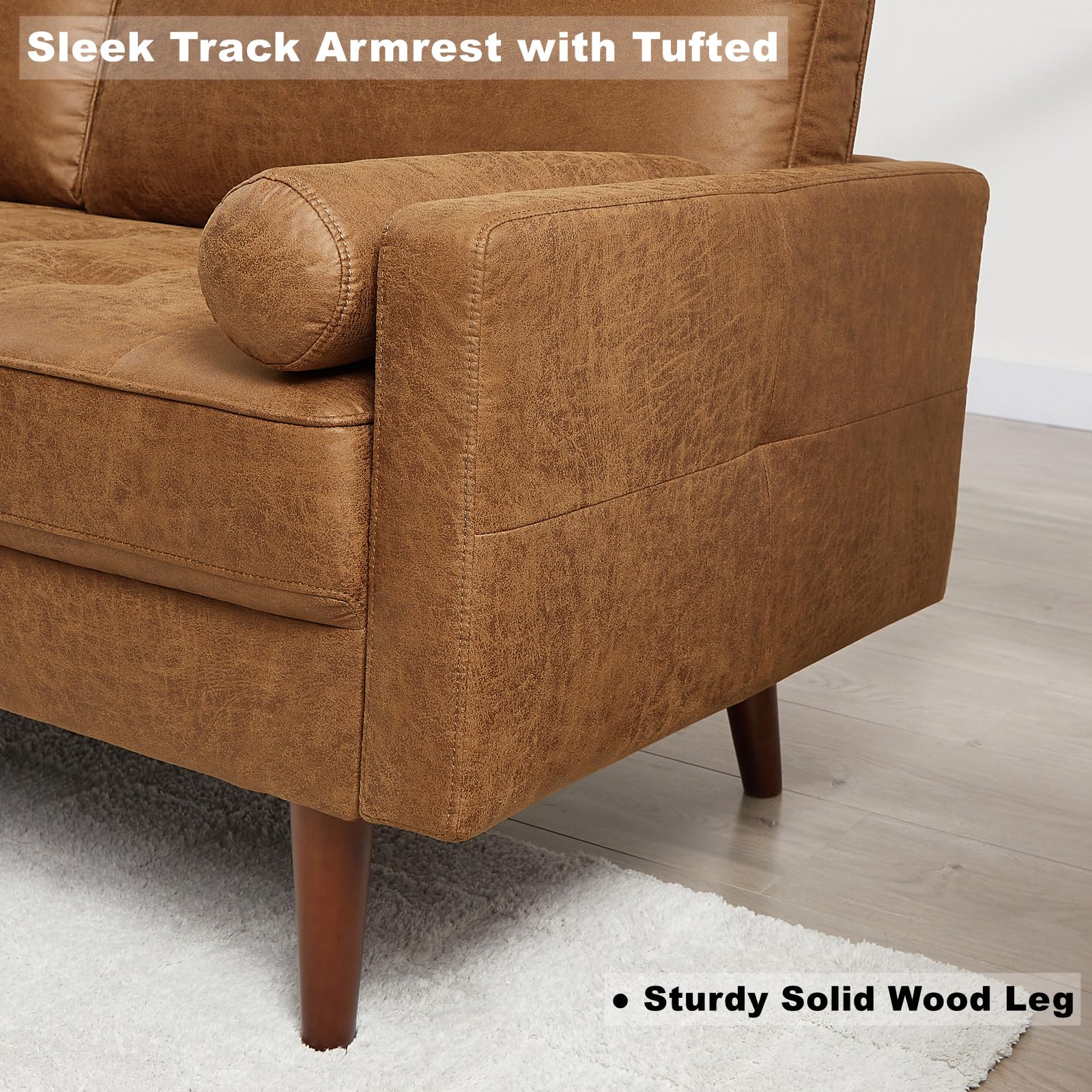 Mid-Century Modern Loveseat Sofa
