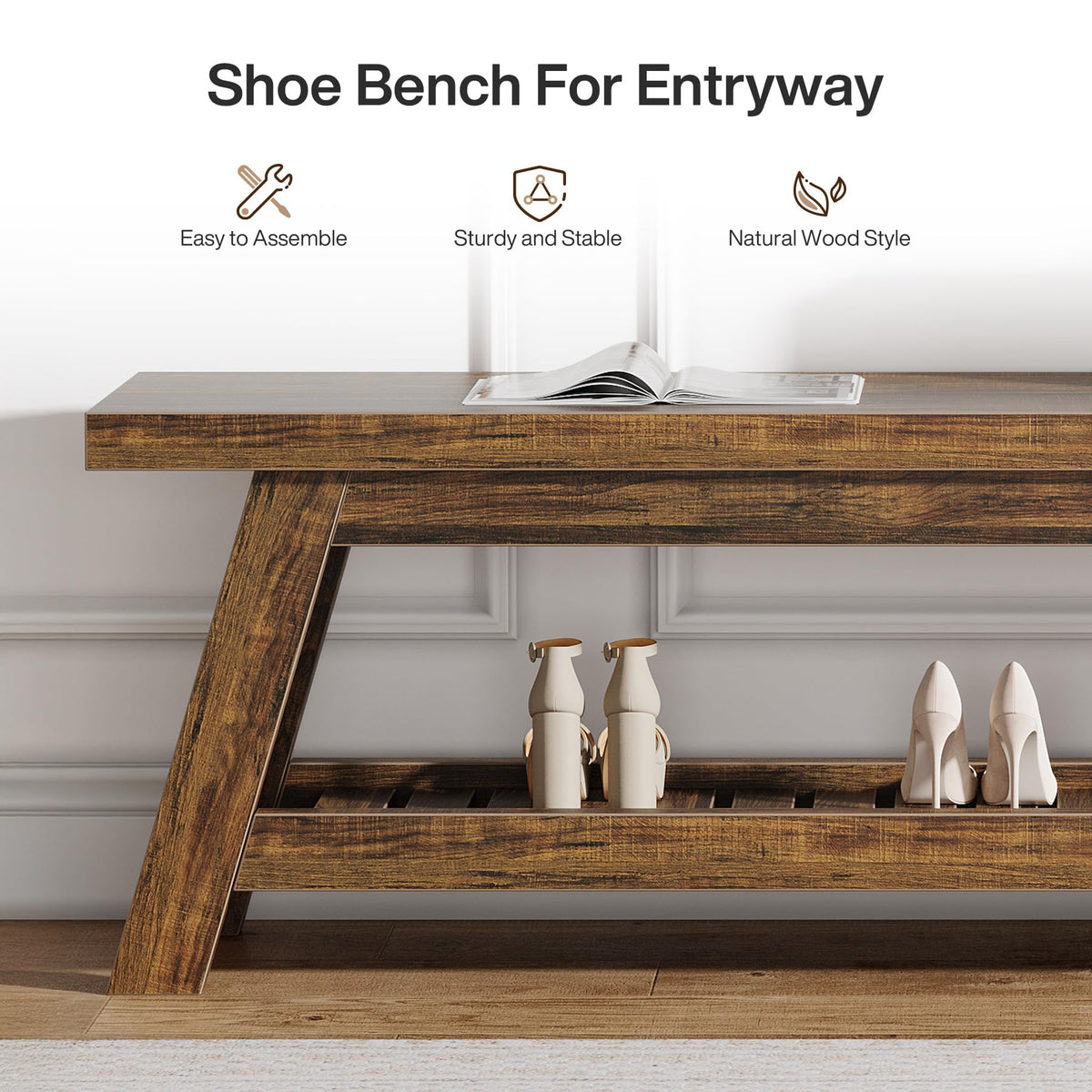 Entryway Shoe Storage Bench