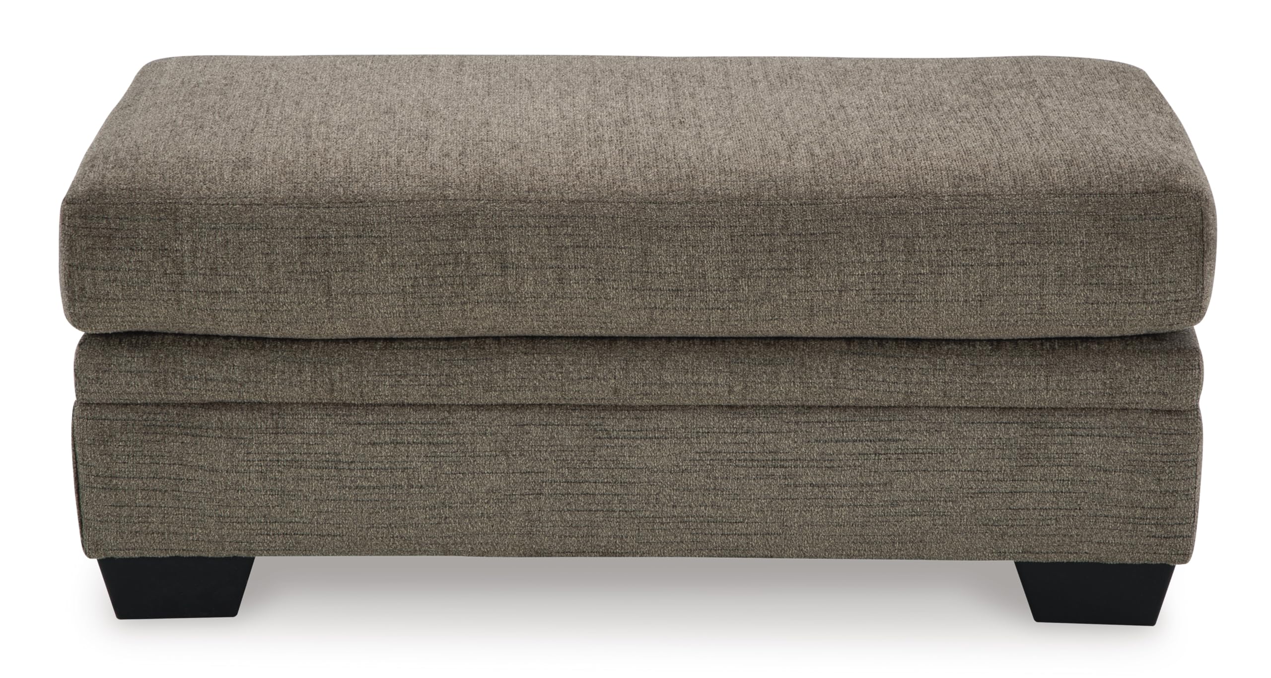 Signature Design by Ashley Stonemeade Modern Ottoman with Foam Cushion, Grayish Brown