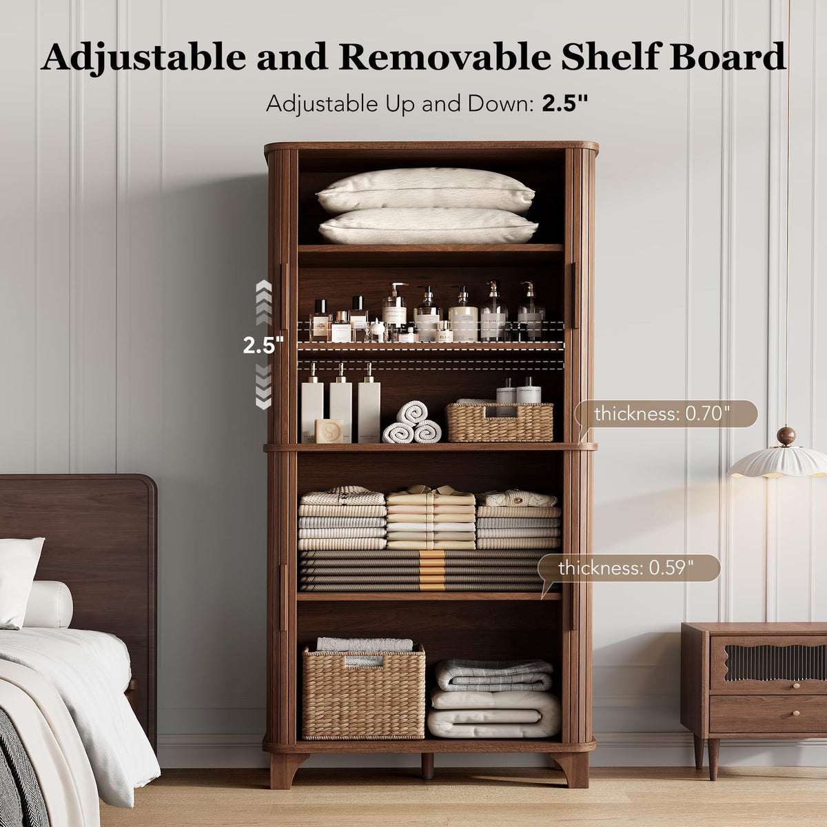 Sliding Door Pantry Cabinet