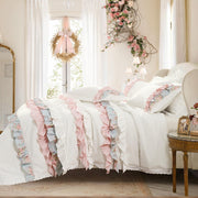 Queen Cotton Ruffle Comforter Set
