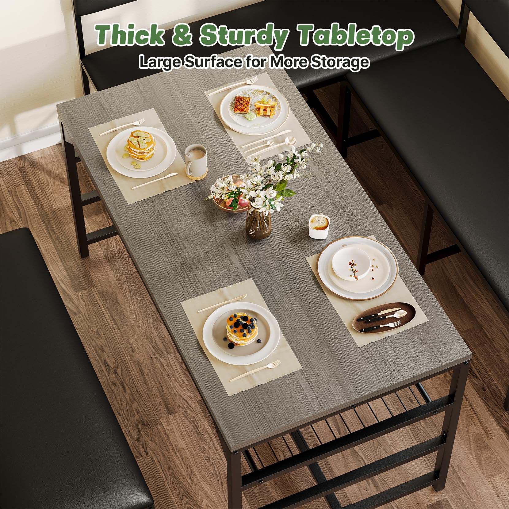Corner Dining Nook Table Set