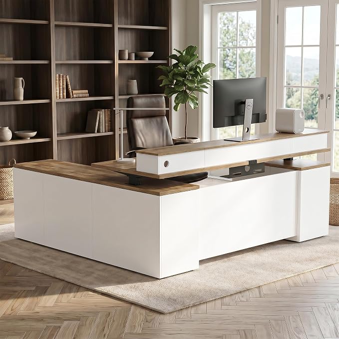 L-Shaped Electric Standing Desk