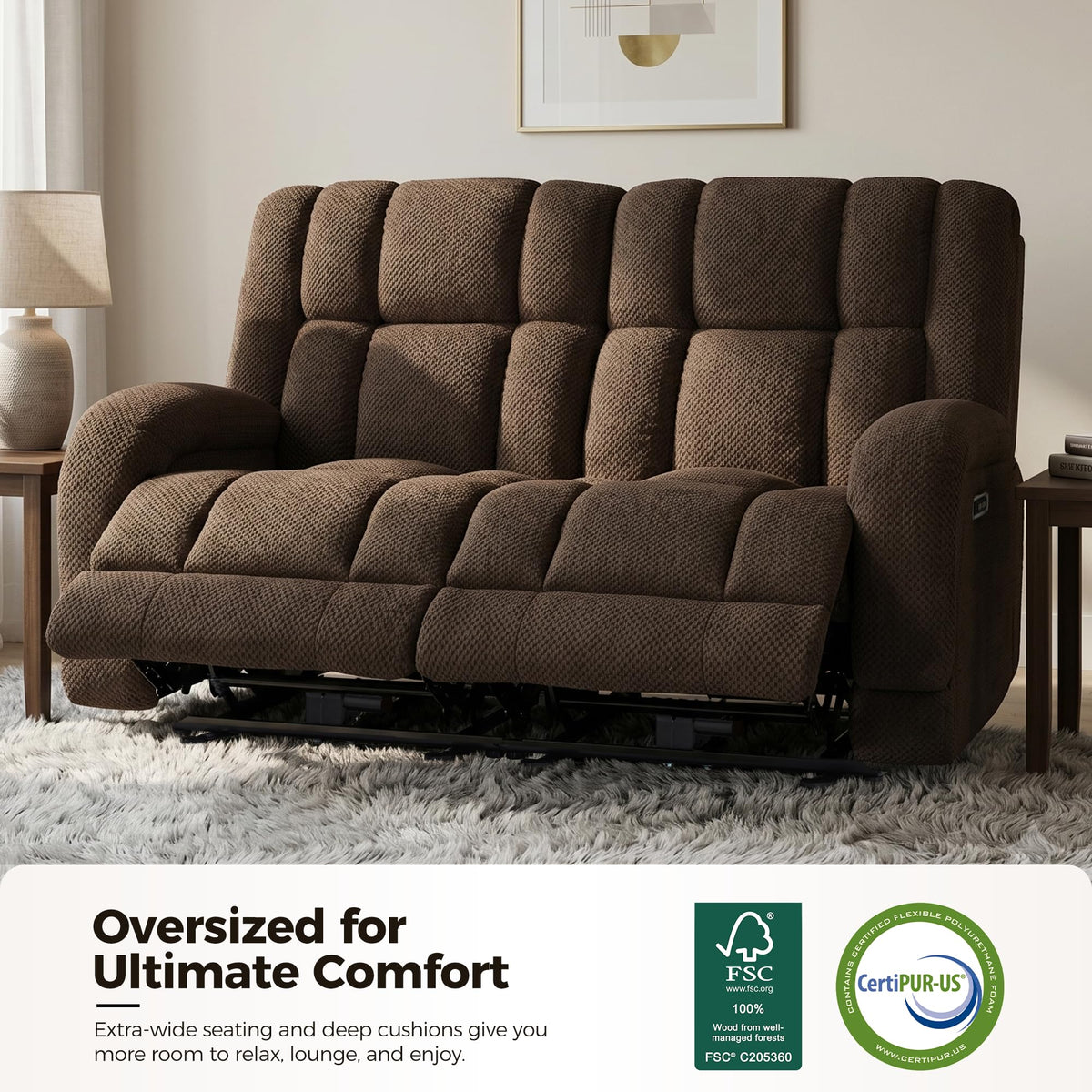 Oversized Power Reclining Loveseat
