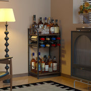 3-Tier Wine Rack Floor Cabinet