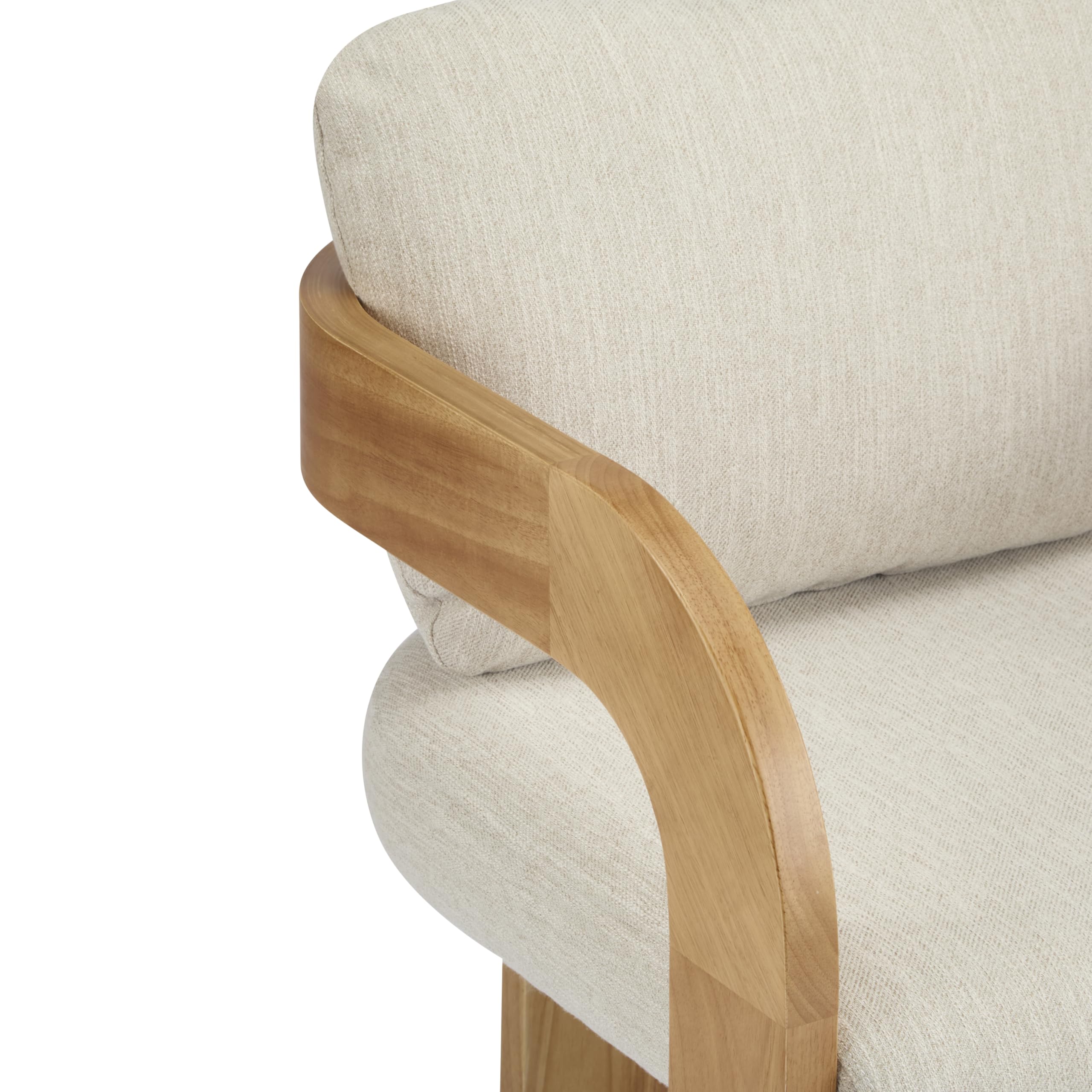 Upholstered Dining Chairs with Cushion, Set of 2