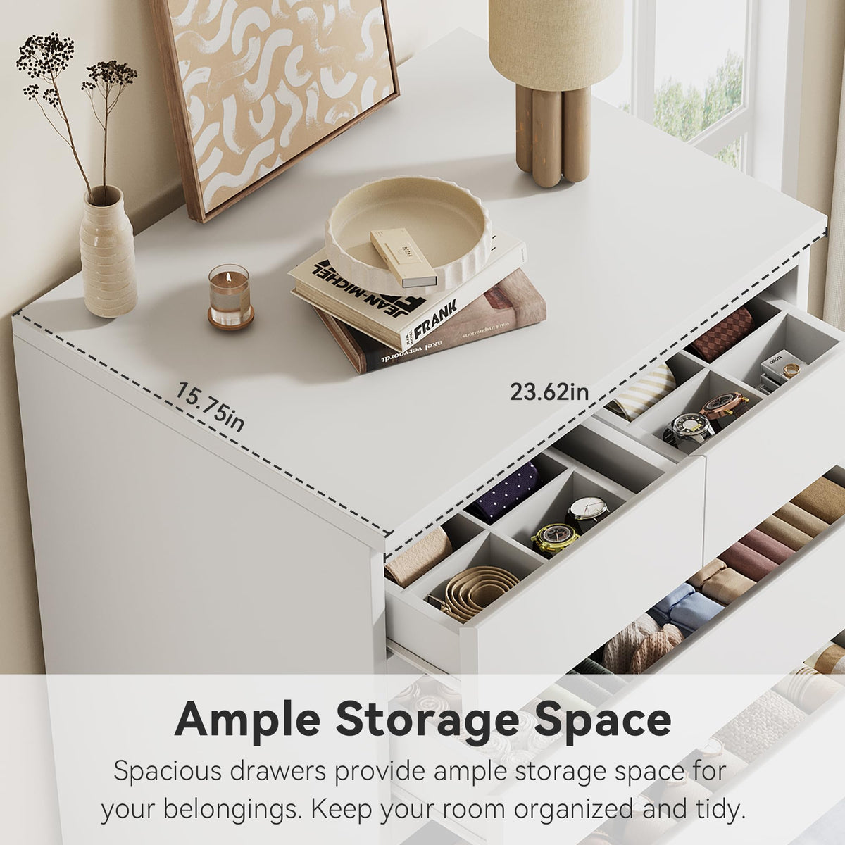 White 7-Drawer Dresser