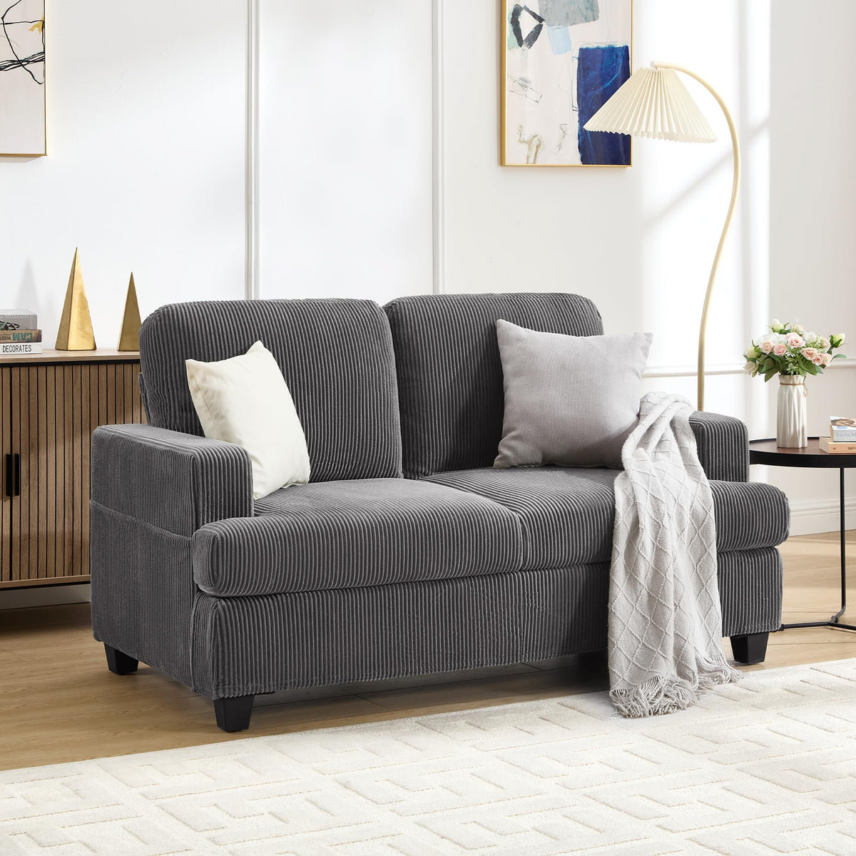 Corduroy Loveseat Sofa