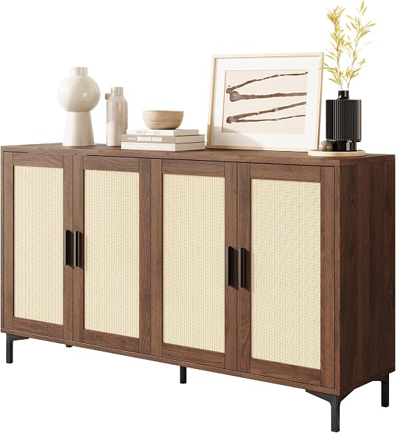 Rattan Buffet Cabinet with Storage