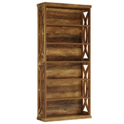 6-Tier Industrial Bookshelf 71"