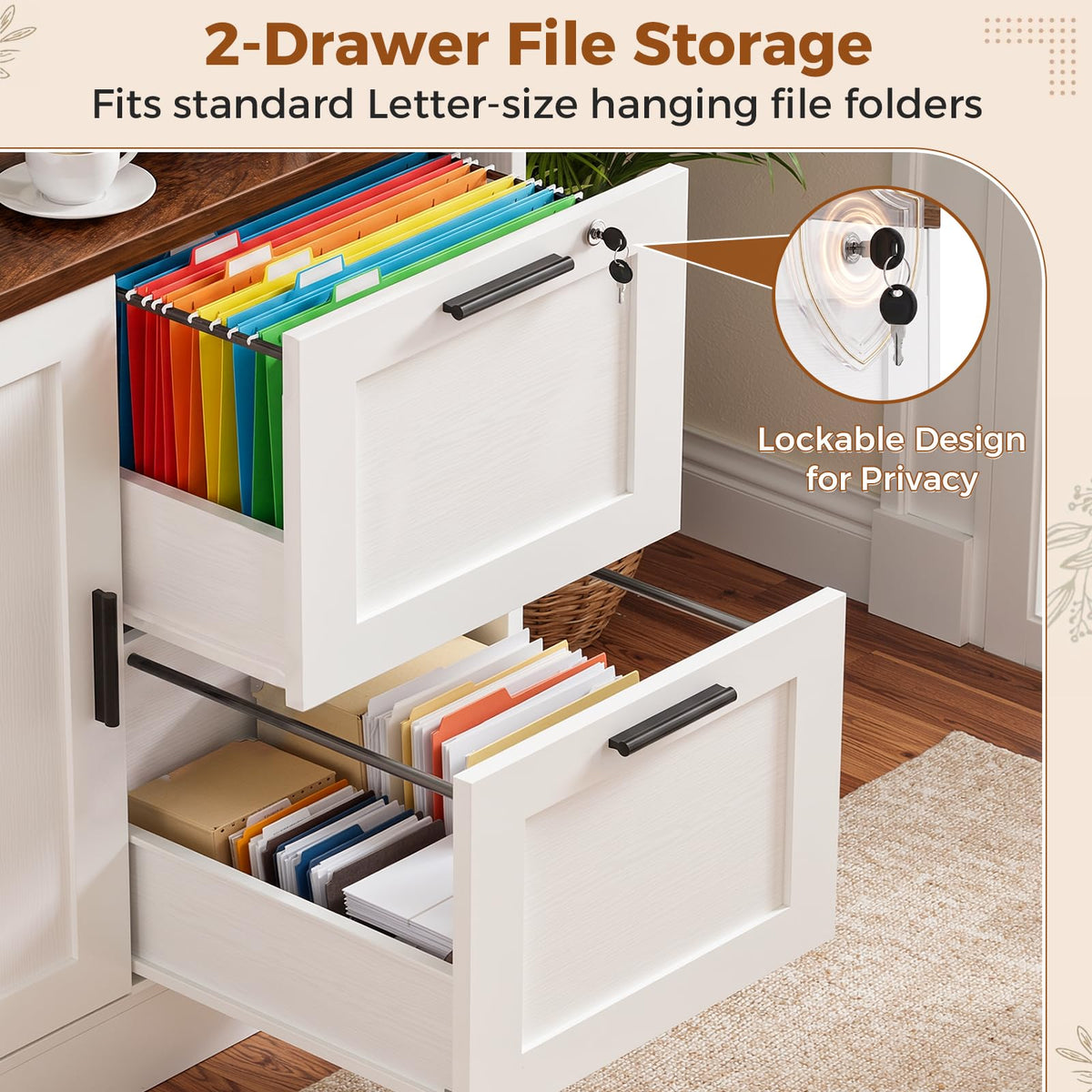 White File Cabinet Bookcase