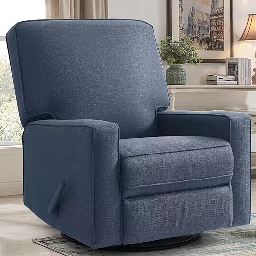 Harkawon Swivel Rocker Recliner Chair, Glider Rocker Recliner, Beige