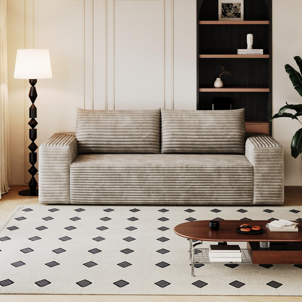 Corduroy Deep Seat Loveseat