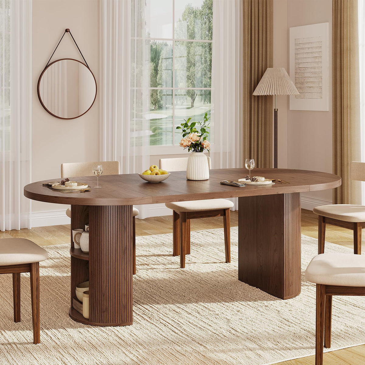 Extendable Walnut Dining Table