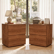 Fluted 2-Drawer Nightstands Set of 2