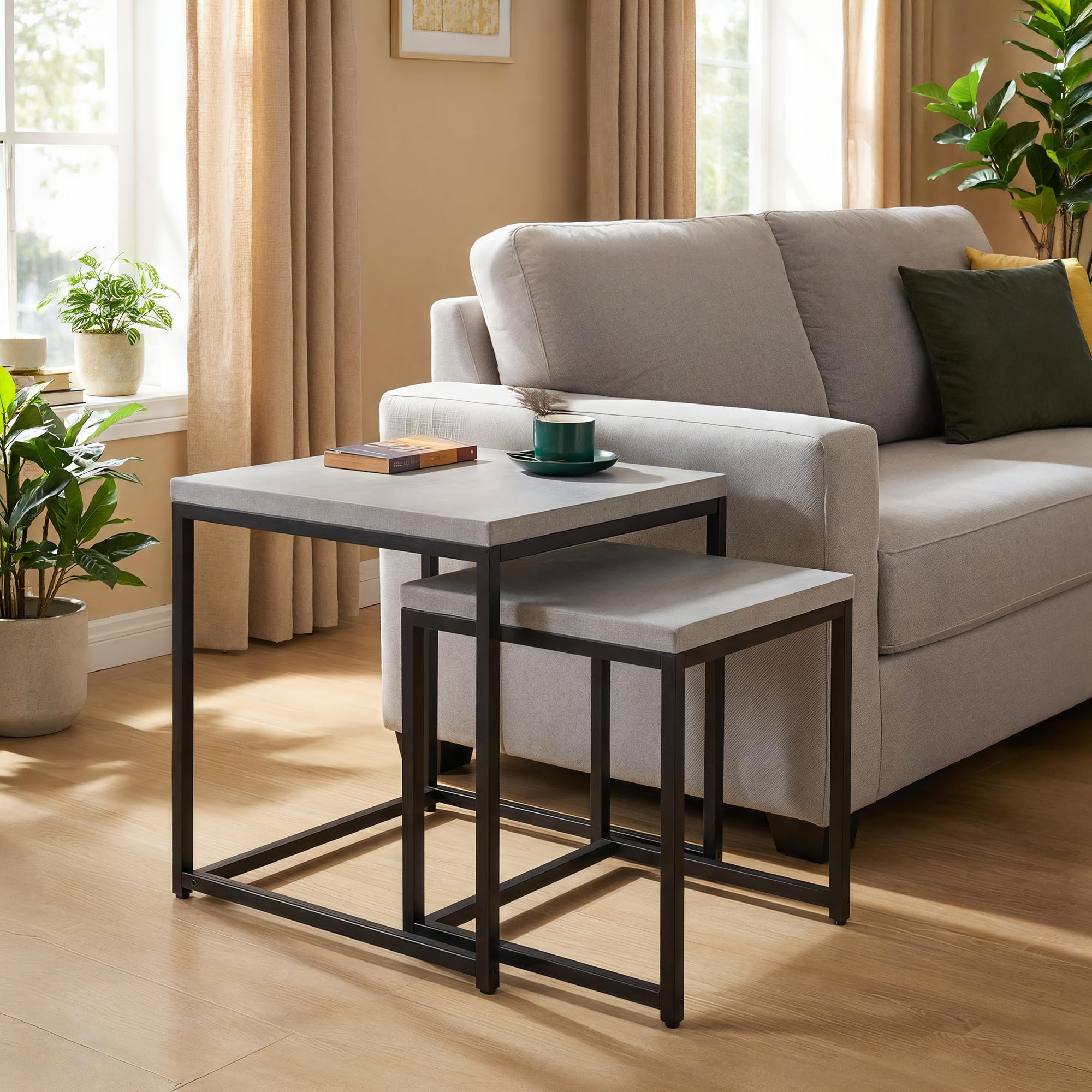 Nesting Coffee & Side Tables, Set of 2