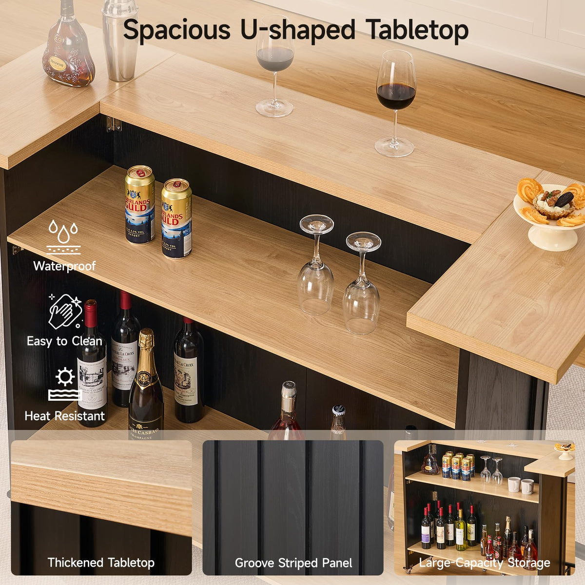 Foldable Mobile Bar Table