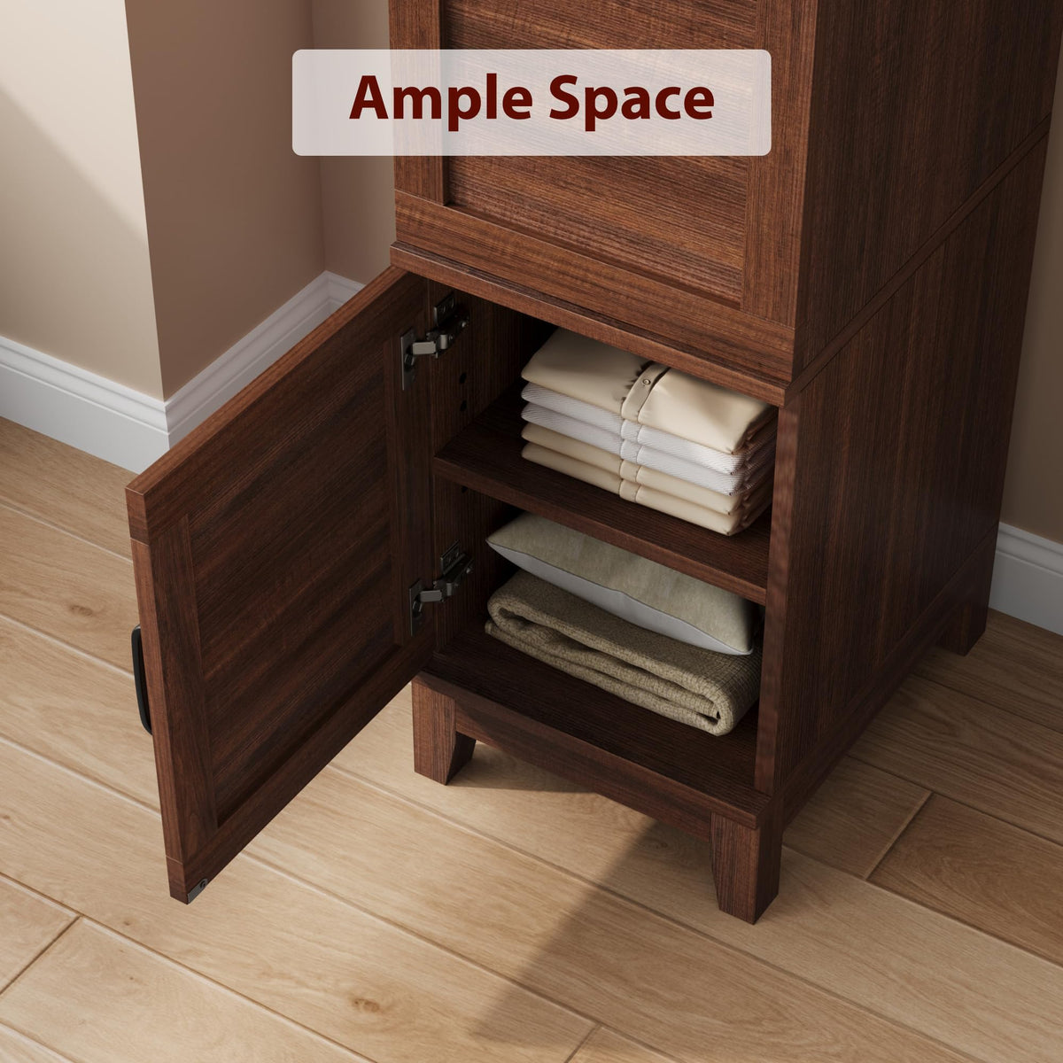 Walnut Two-Door Wardrobe