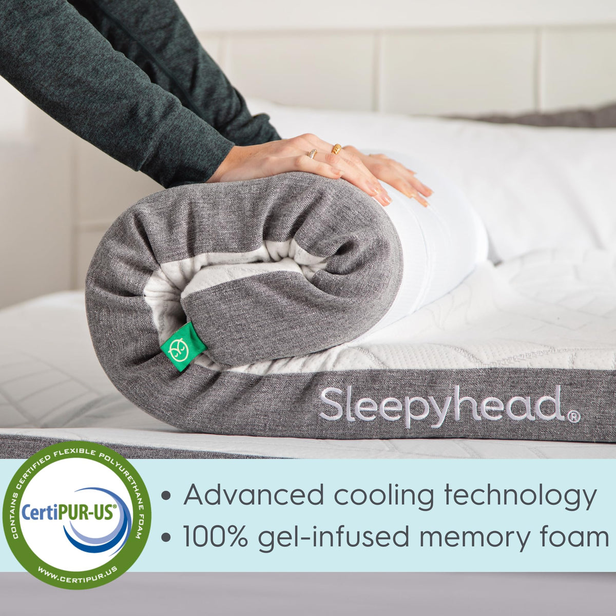 Queen Cooling Gel Memory Foam Mattress Topper