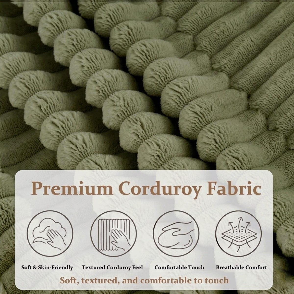 Corduroy Loveseat Sofa Bed