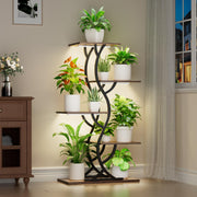 5-Tier Corner Plant Stand with Grow Lights