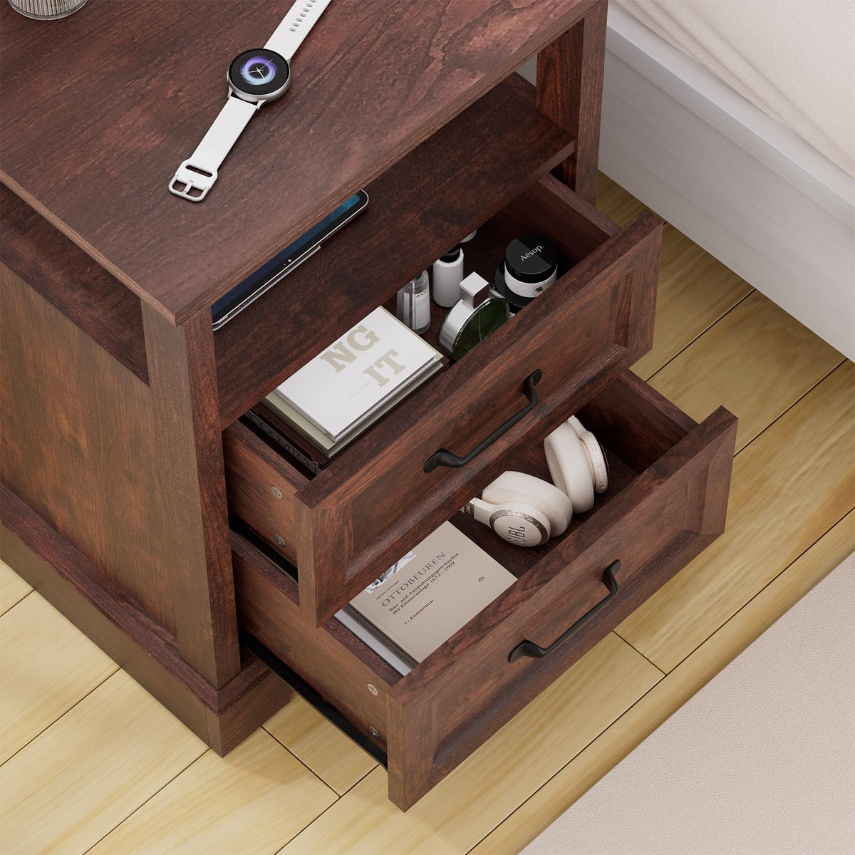 Farmhouse Charging Nightstand