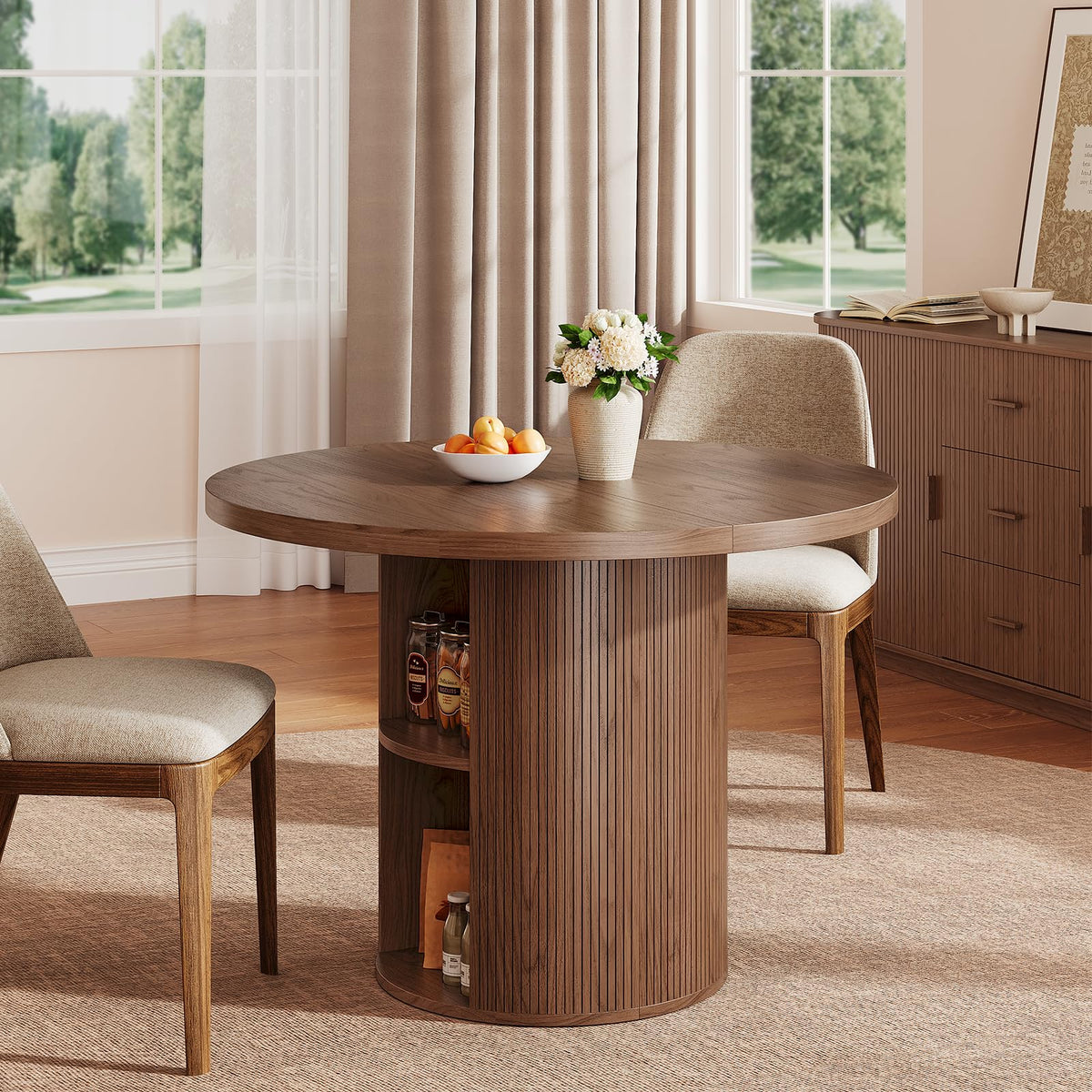 Extendable Walnut Dining Table