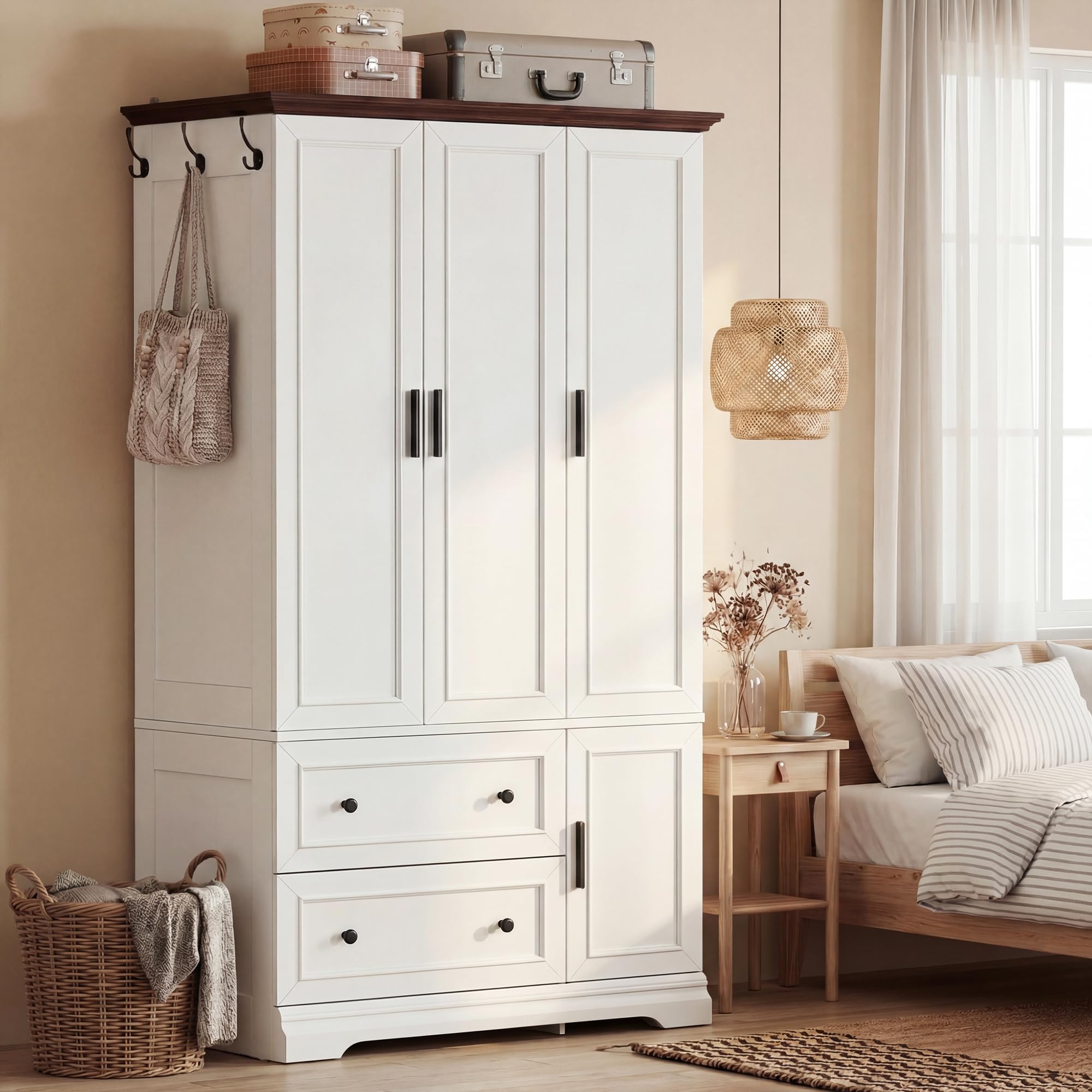 Armoire Wardrobe Closet with Drawers