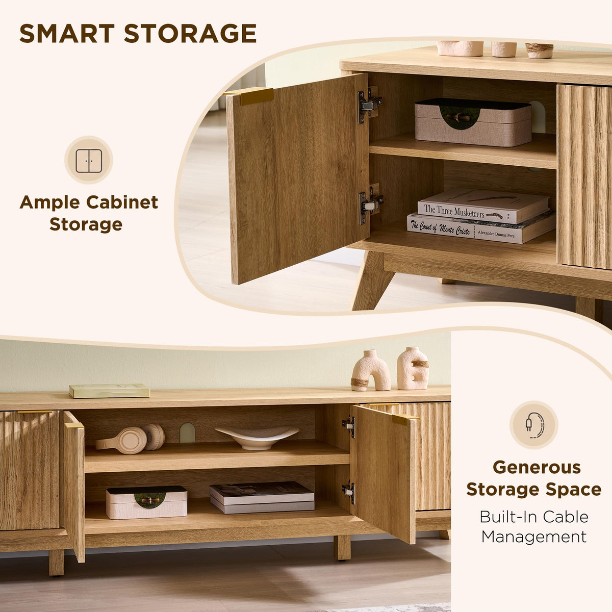 Fluted TV Stand