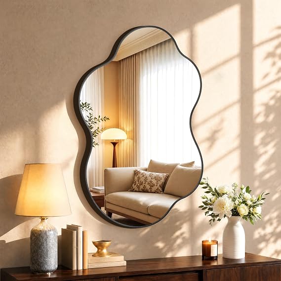 Gold Asymmetrical Wall Mirror