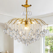 12-Light Crystal Raindrop Chandelier