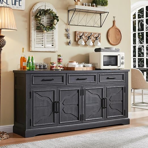 66" Farmhouse Buffet Sideboard Cabinet