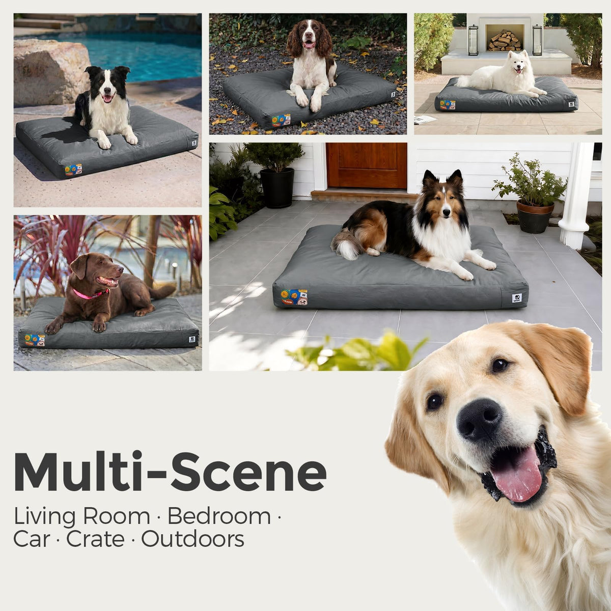 XL Water-Resistant Dog Bed