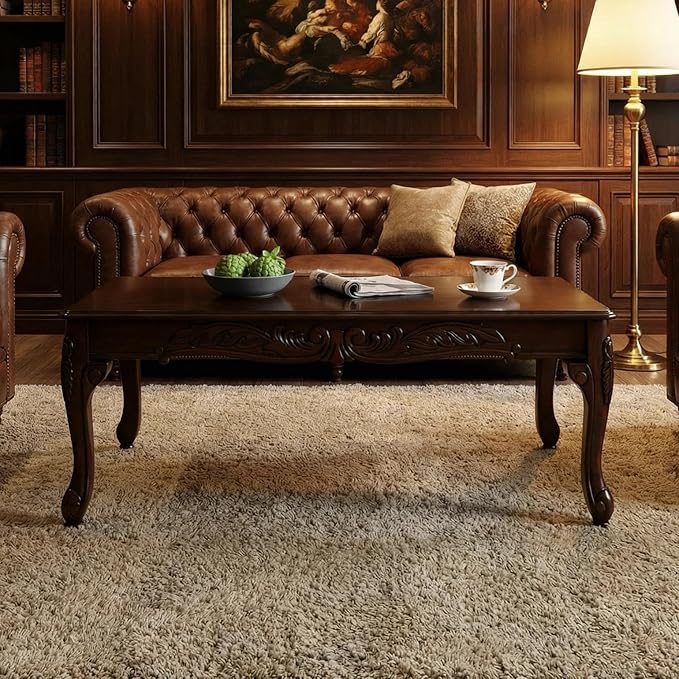 Traditional Coffee Table Set with End Tables