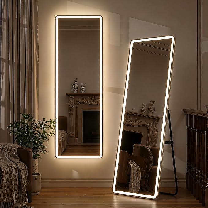 LED Full-Length Floor Mirror