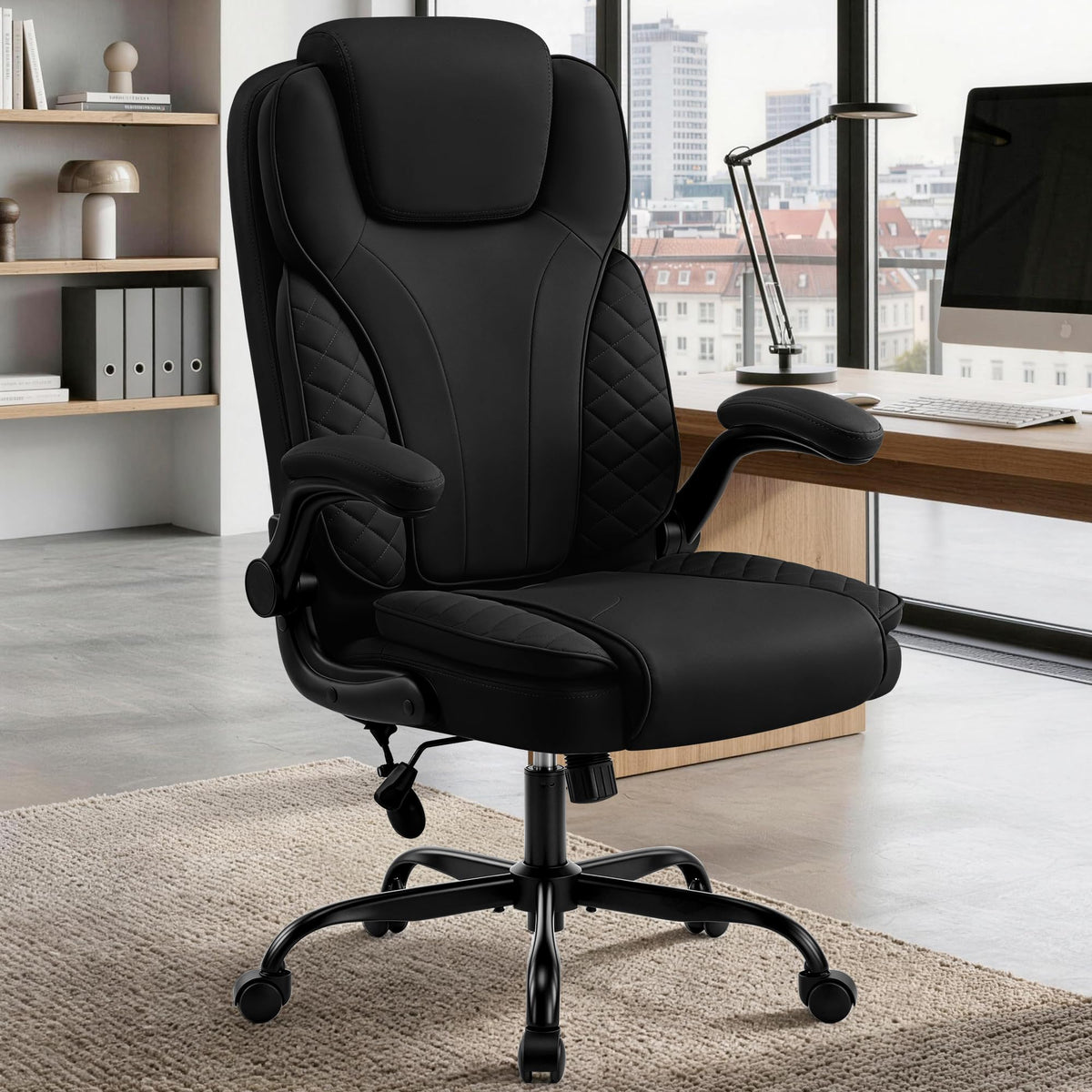 Office Chair with Inflatable Lumbar Support