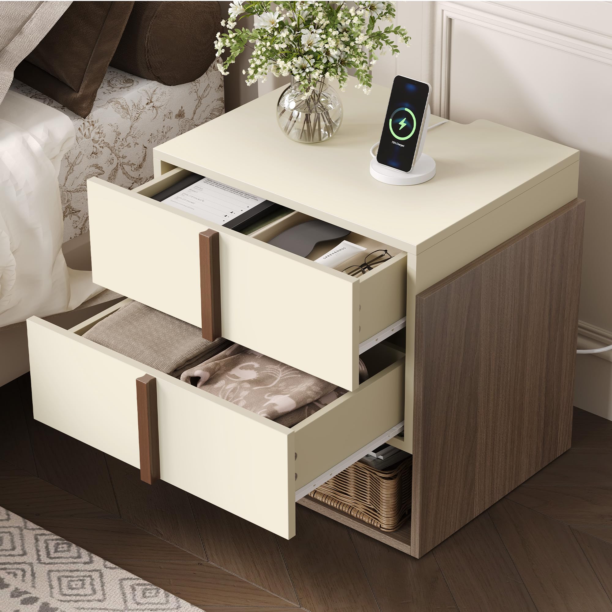 3-Piece Bedroom Set with 6-Drawer Dresser & 2 Nightstands