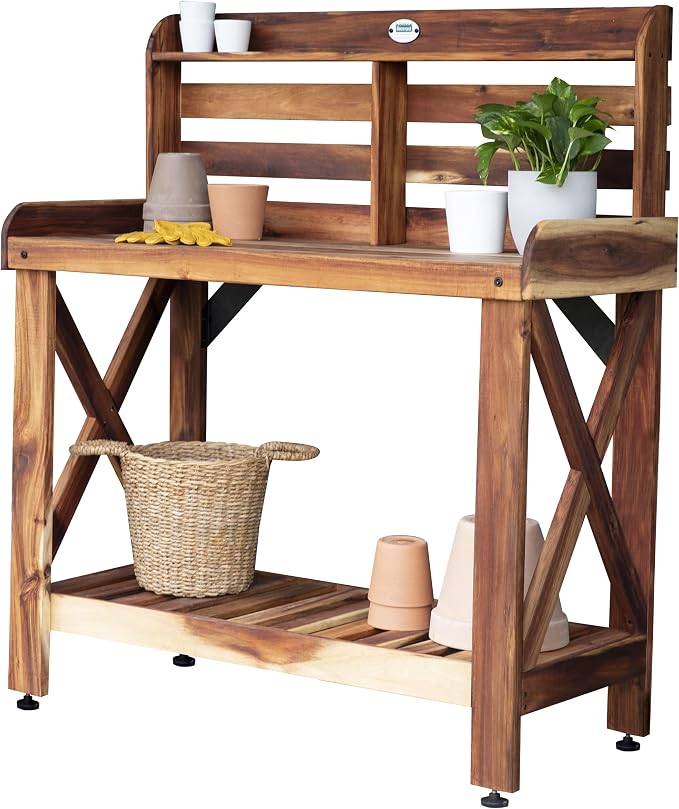 Cedar Buffet Hutch Serving Cart