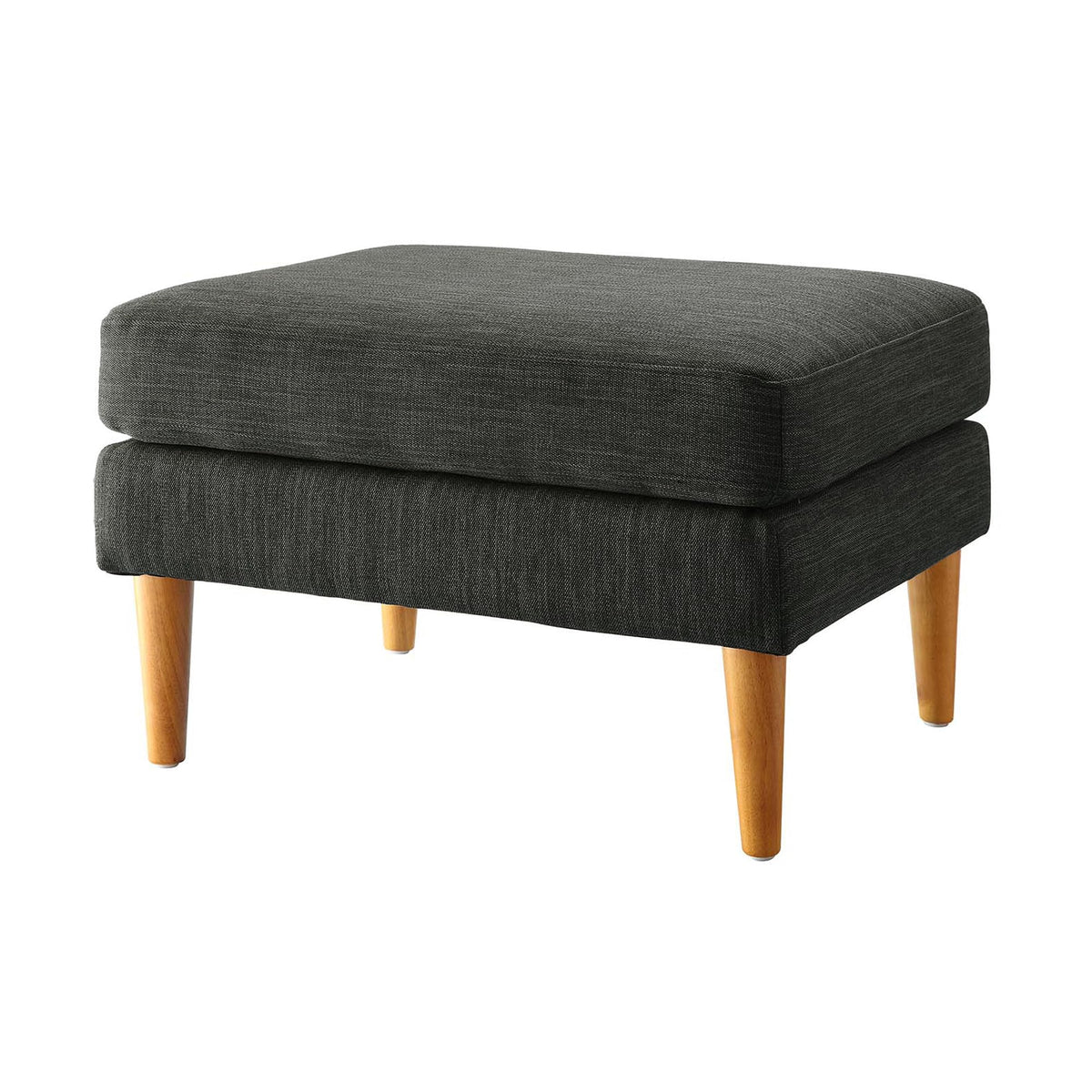 Mid-Century Upholstered Ottoman
