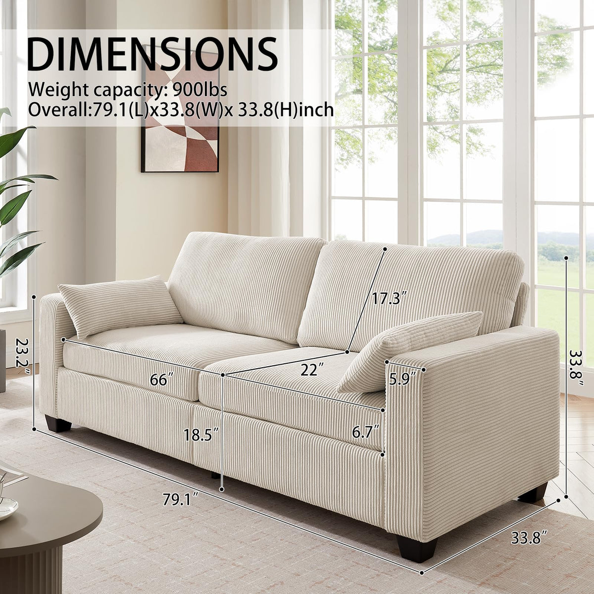 Corduroy Sofa