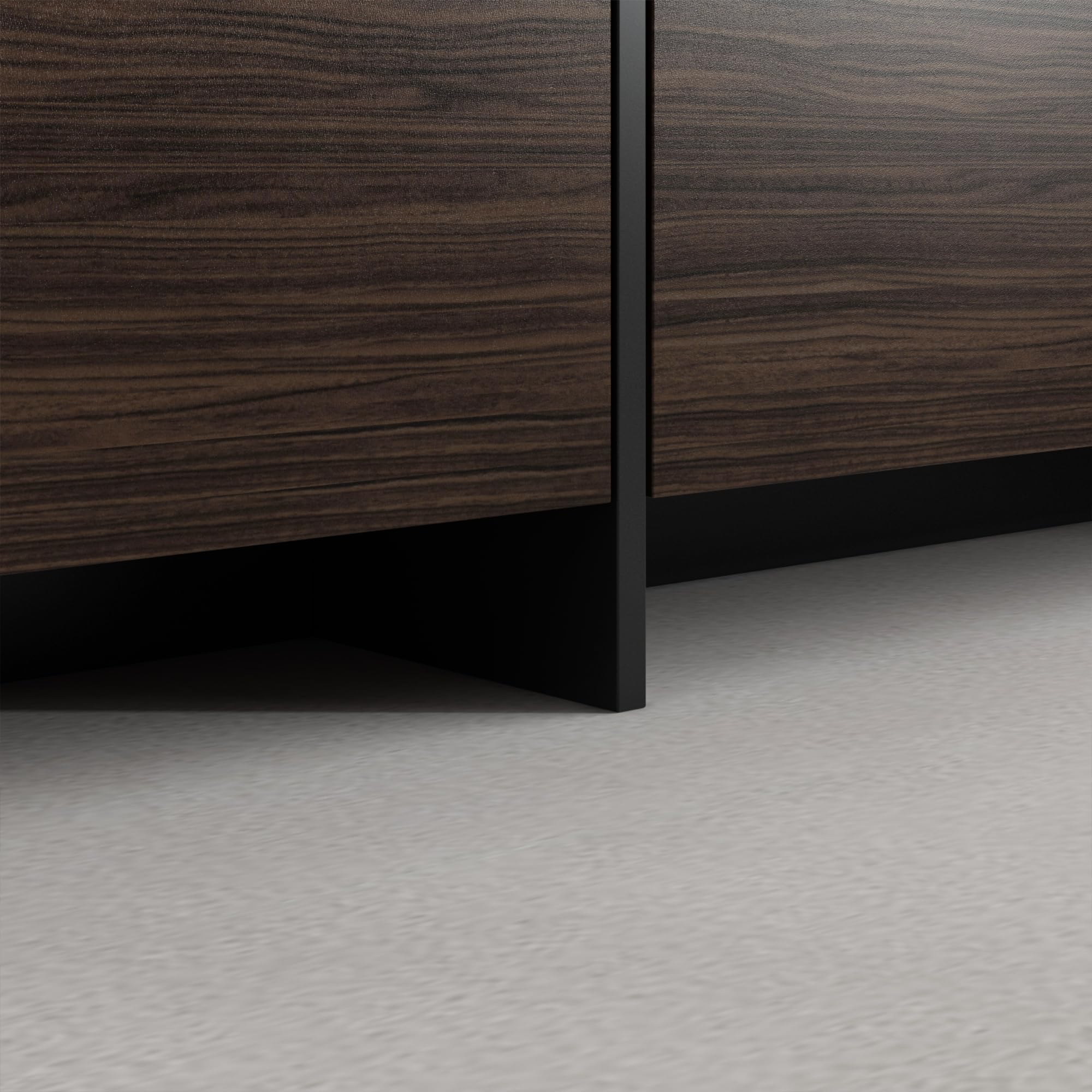 95.7" Wide TV Stand with Flip-Down Drawers