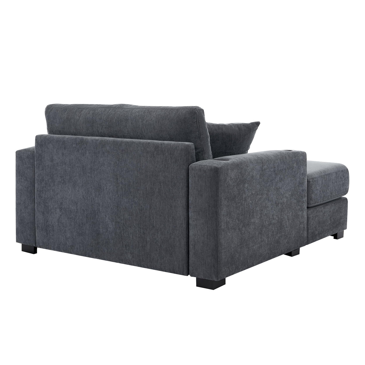 Linen Chaise Lounge with Charging