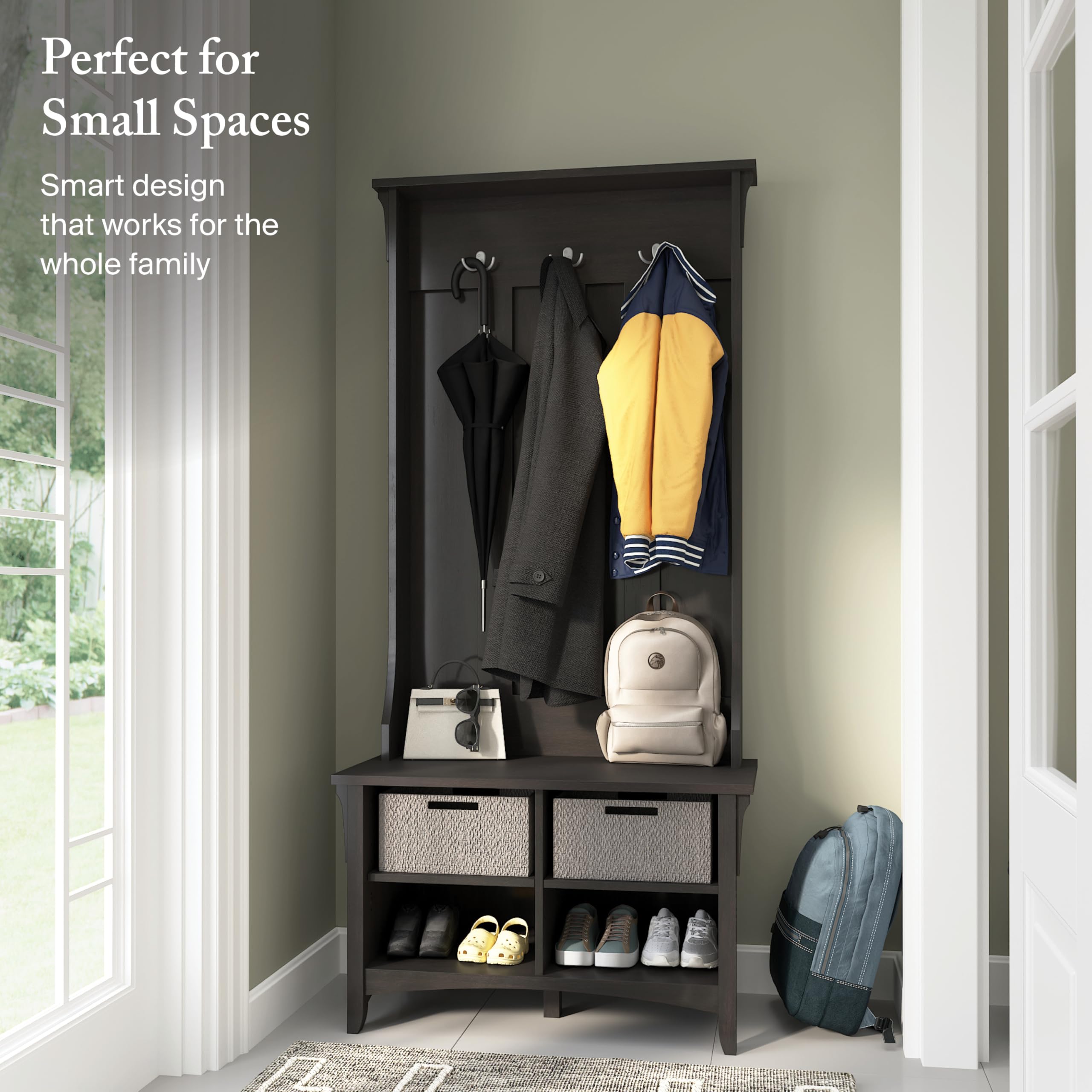 Hall Tree with Shoe Storage Bench