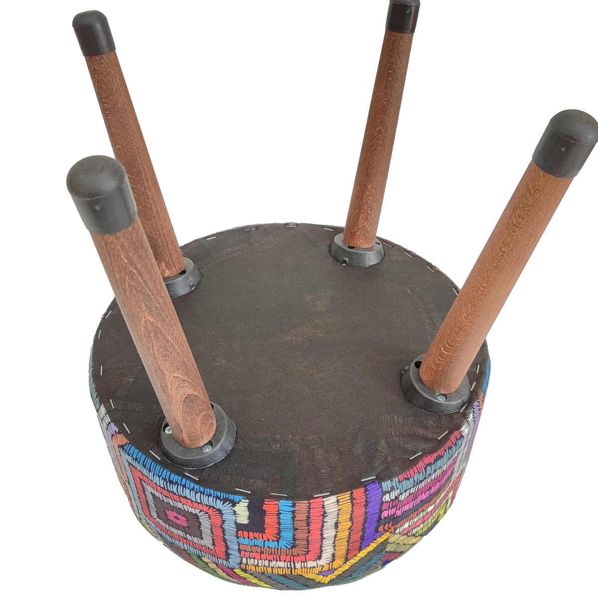 Bohemian Rainbow Pouf Ottoman