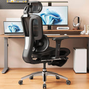 Ergonomic Office Chair with Footrest