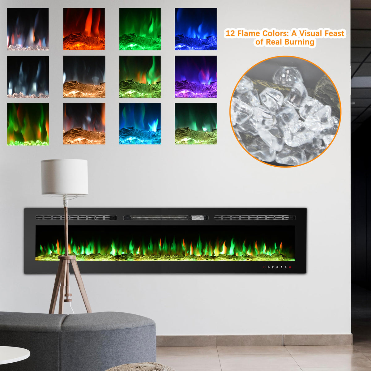 Recessed Electric Fireplace